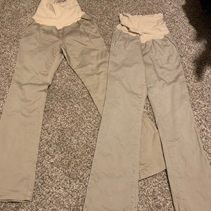 khaki pants maternity
